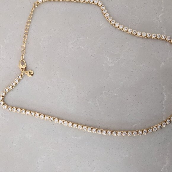 Madewell Gold and White Necklace - Picture 1 of 3